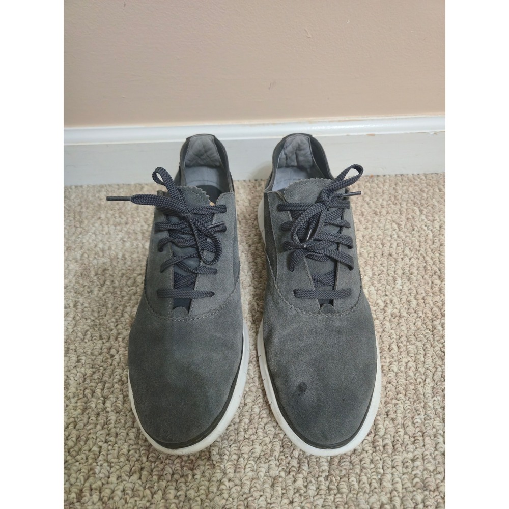 Vionic Taylor Sneakers Womens 12W Gray Suede Oxford Lace Up Orthotic Comfort - Picture 2 of 10